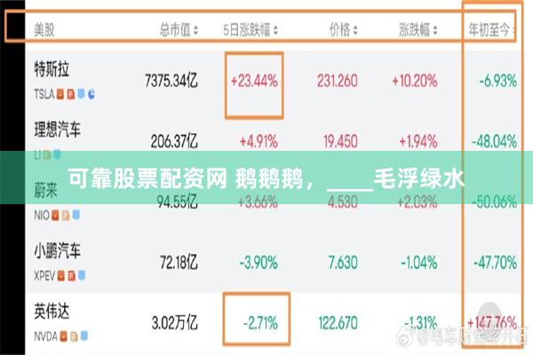 可靠股票配资网 鹅鹅鹅，____毛浮绿水